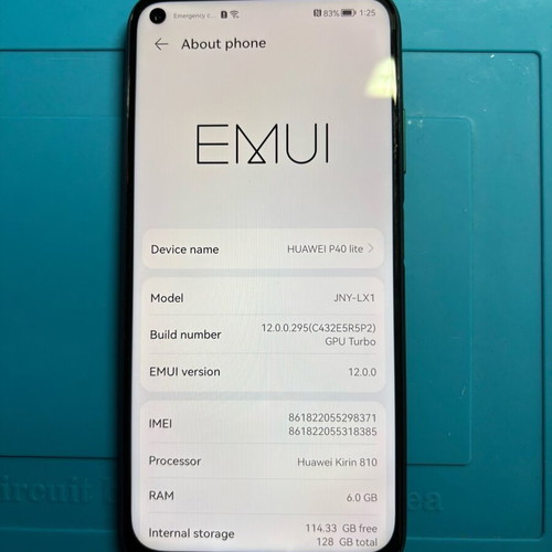 Huawei P40 Lite Emerald Green σαν καινούργιο με tempered glass