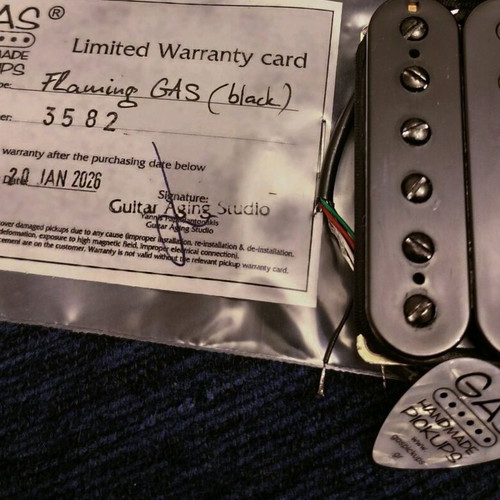 GAS Flaming bridge pickup new for hard rock and thrash metal