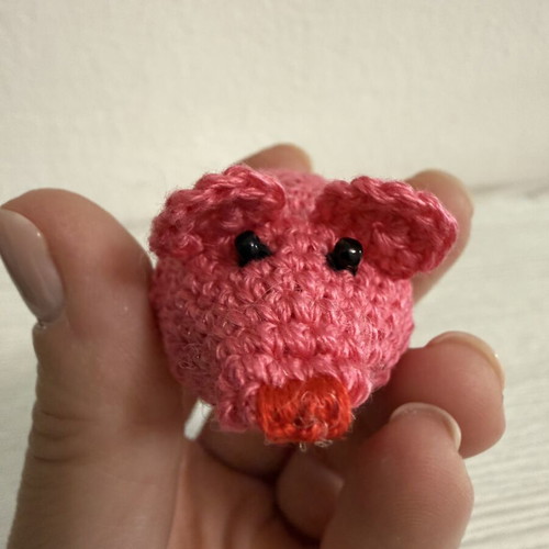 Knitted mouse like new, handmade