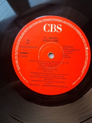 B-Mania Back in the USSR 12" vinyl like new
