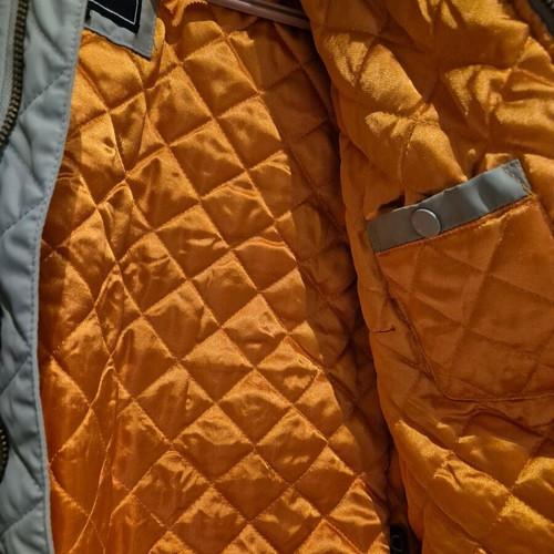 Short women's jacket like new, gray and turquoise