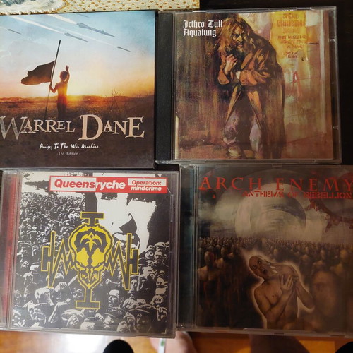 Metal music CDs, all authentic