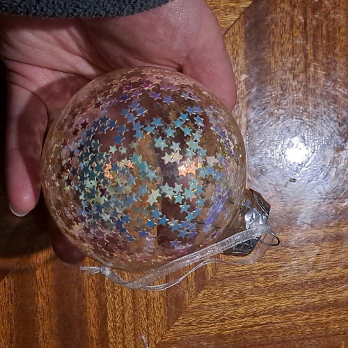 Transparent Christmas balls like new for decoration