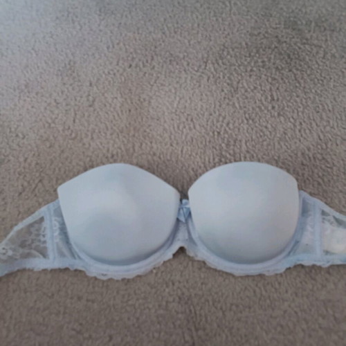 H&M Strapless Bra 80B Blue Like New