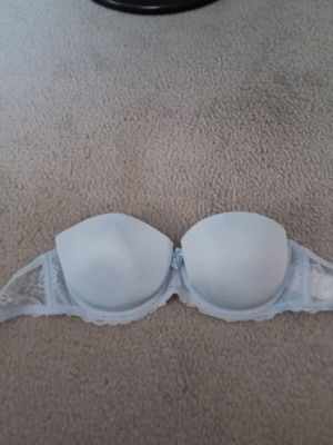 H&M Strapless Bra 80B Blue Like New