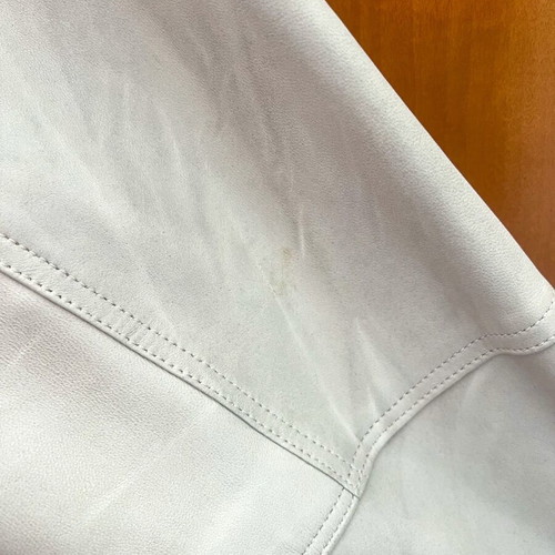 Leatherstill leather trench coat, made in Italy, size S, beige