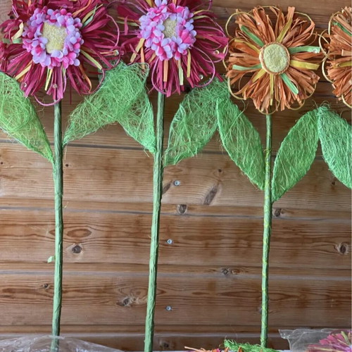 Decorative flowers new, pack of 10, 50 cm height