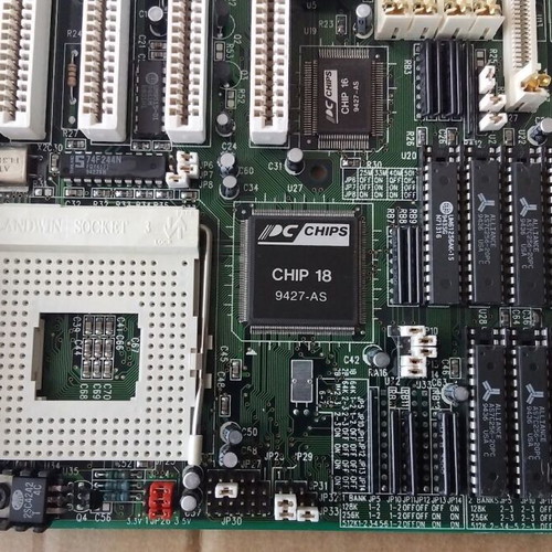 PC Chips Hsin Tech M912 v1.4 Socket 3 motherboard like new