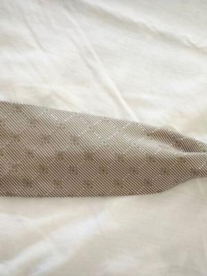 Silk ties like new, beige and red, set of two