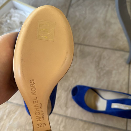 Michael Kors Blue Platform Sandals New Size 38.5