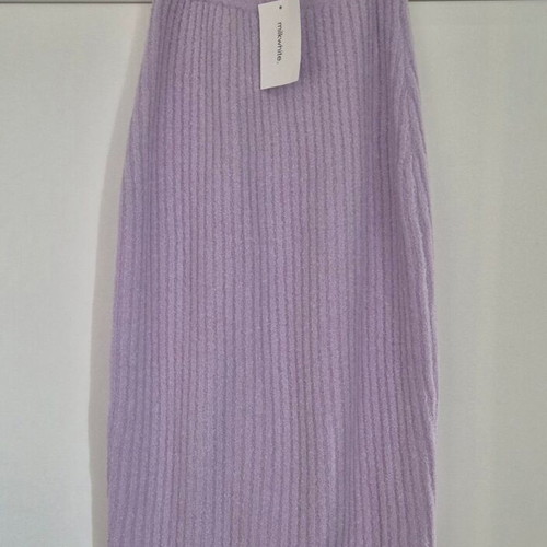 Milkwhite skirt new, one size, lilac, 100% wool