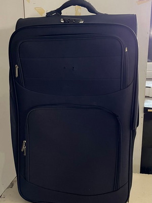 Suitcases used, pack of 9, black and blue