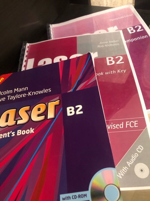 Laser B2 used English books: Student’s Book, Workbook, Companion