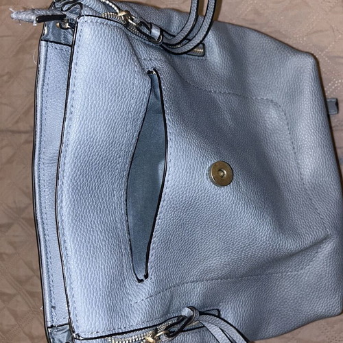 Pull and Bear blue backpack like new with magnetic clasp