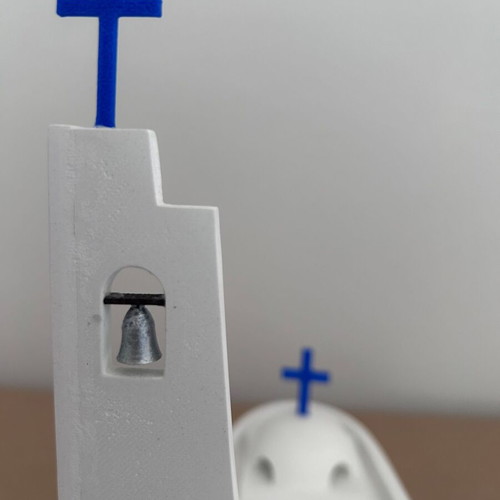 Church of Saint Nicholas of Samos like new, porcelain miniature