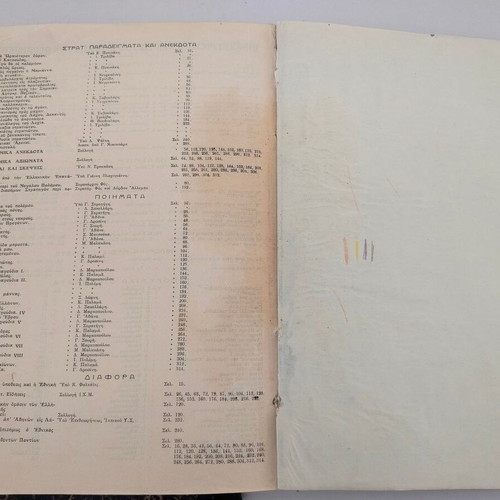 3 volumes of Megali Stratiotiki kai Nautiki Egkyklopaideia magazine used, 1927-1929