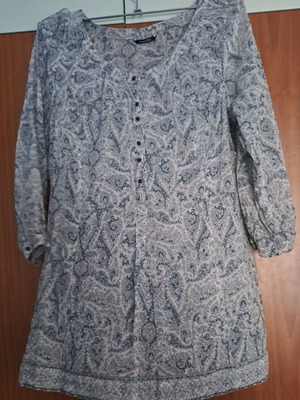 Massimo Dutti shirt-blouse like new, blue and white, size M
