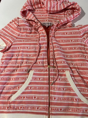 Juicy Couture cardigan like new, size M, white and red