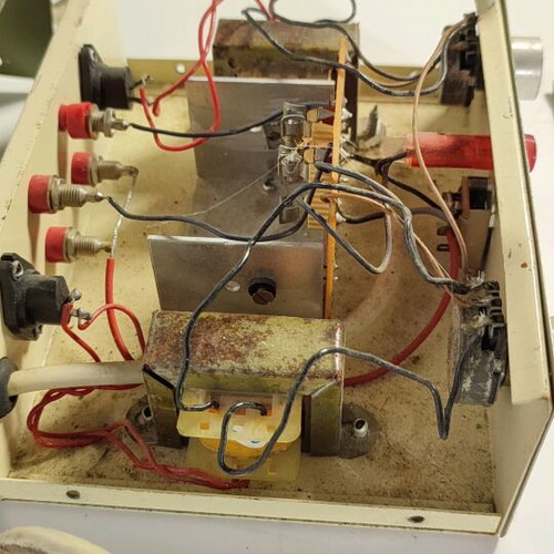 Analog light controller used, old triple socket