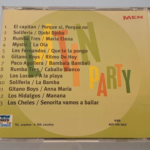 Latin Party compilation CD used