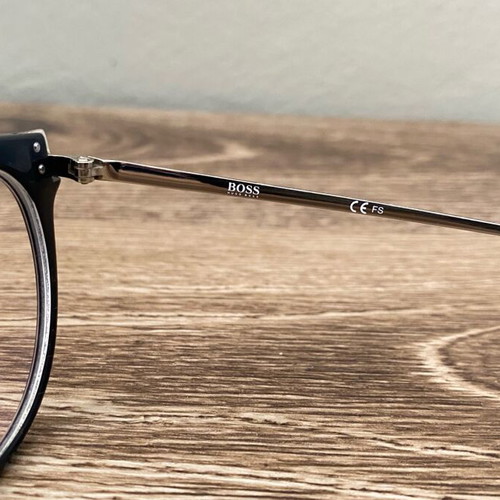 HUGO BOSS Myopia Glasses like new, black frame and silver arms