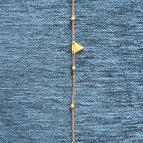 Bracelet for hand or foot like new with triangle detail
