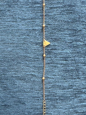 Bracelet for hand or foot like new with triangle detail
