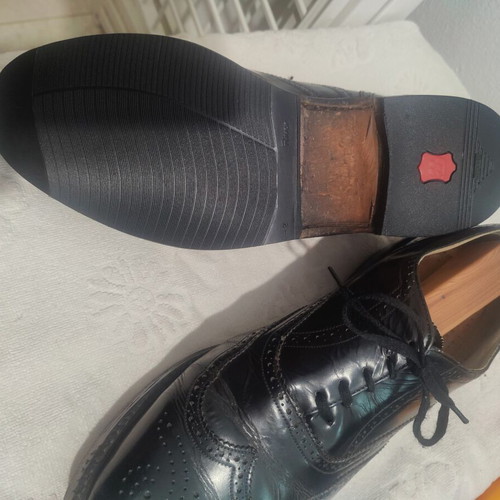 English Quality Leather Brogues Size 44.5 Lot of Two Pairs Like New