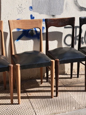 Καρέκλες τραπεζαρίας σετ 4αδα μεταχειρισμένες, δεκαετίας του 50'
