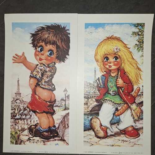 Posters with children from Paris, new, set of 2