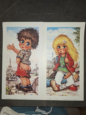 Posters with children from Paris, new, set of 2