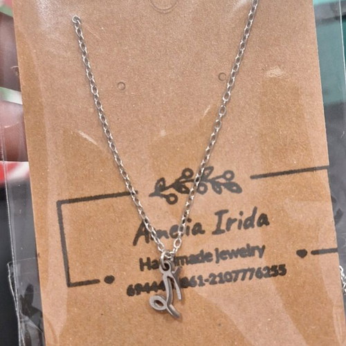 Stainless steel zodiac necklaces new in gold and silver colors