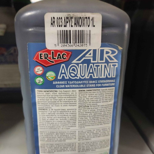 ER-LAC Aquatint AR 023 transparent water-based wood stain 1 liter light oak new