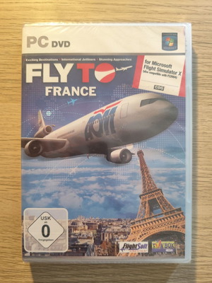 Fly To France PC DVD καινούργιο, πρόσθετο για εξομοιωτή πτήσης
