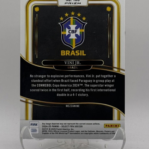 Panini Select FIFA Vini Jr. Mezzanine Multi-Color Card 2024-25 like new