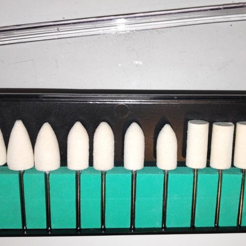 Set of 12 Nail Polishing Bits new in case