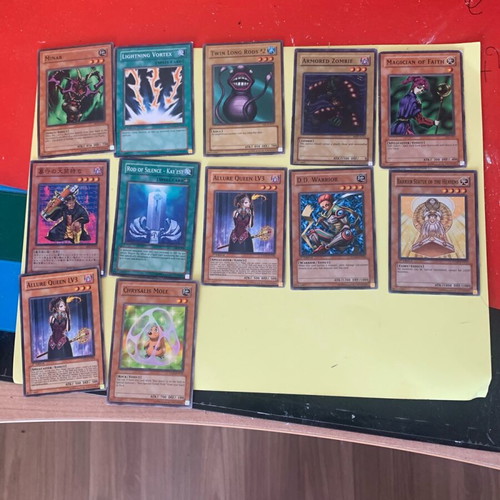 Yugioh collectible cards pack of 12 like new