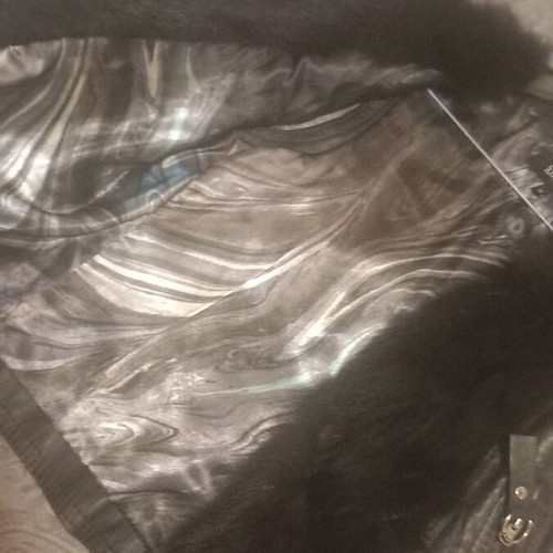 Women's vest like new with impressive synthetic fur black size M