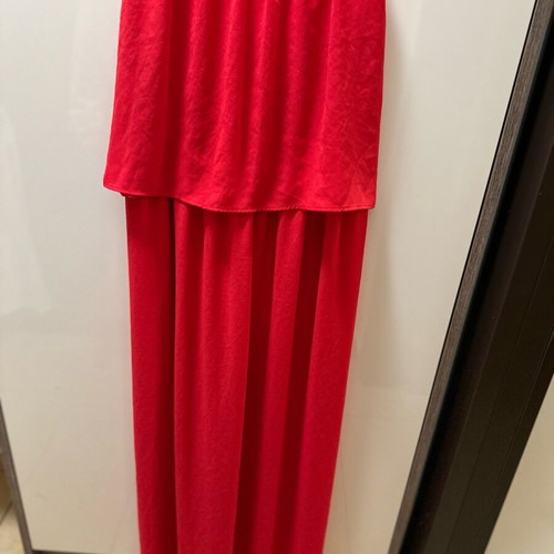 Mango red long dress medium-large