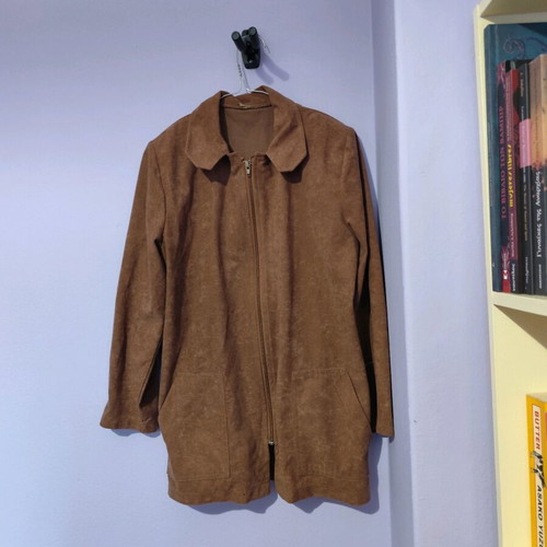 Vintage brown suede style jacket like new, size S