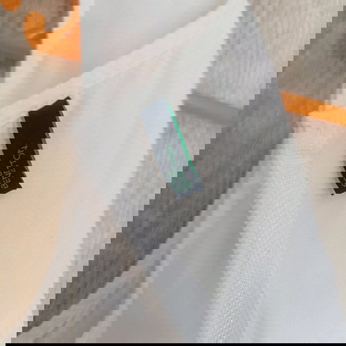 Бял прозрачен рокля Benetton като нов с цип