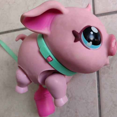 Little Live Pets pig toy used with sounds, interactive