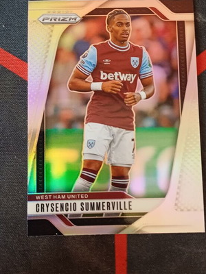 Panini Prizm Premier League 2024/25 Crysencio Summerville Silver Prizm #153 West Ham United