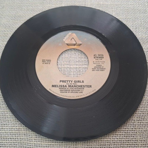Melissa Manchester Pretty Girls 7' μεταχειρισμένο, pop