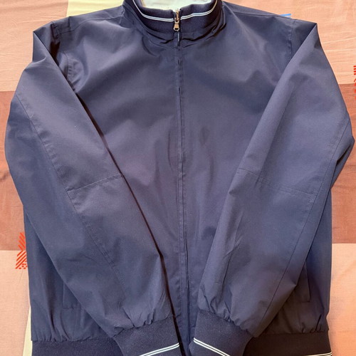 Reversible jacket new, size Medium, blue and beige