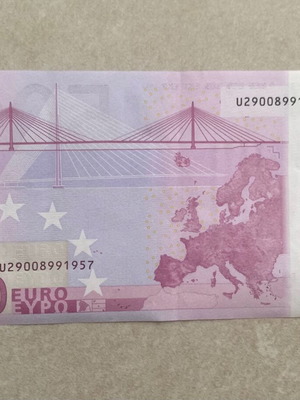 Rare collectible 500 euro banknote new, France U-serie, Duisenberg Signature