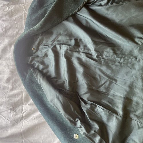 Vintage Wool Maxi Overcoat Emerald Green Large Oversized, like new