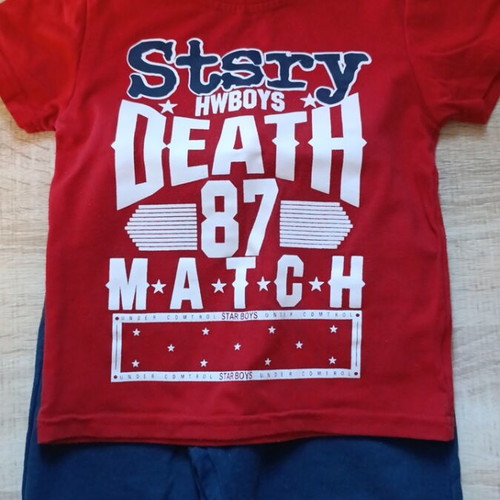 Set sportswear t-shirt for 3 years old used