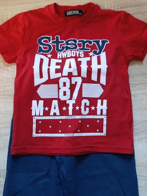 Set sportswear t-shirt for 3 years old used