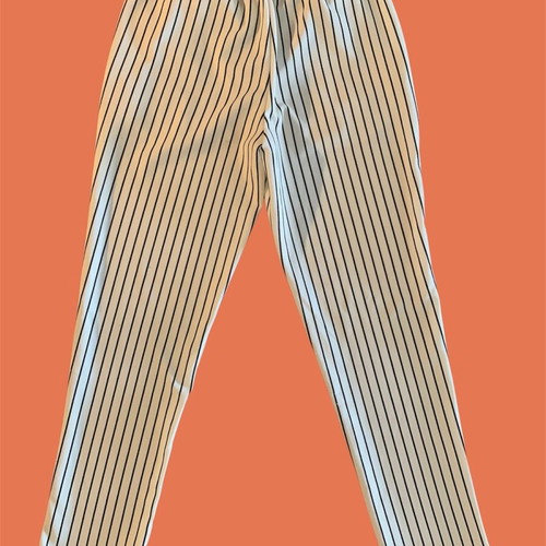 Striped women's pants Peggy like new, size S, black and white